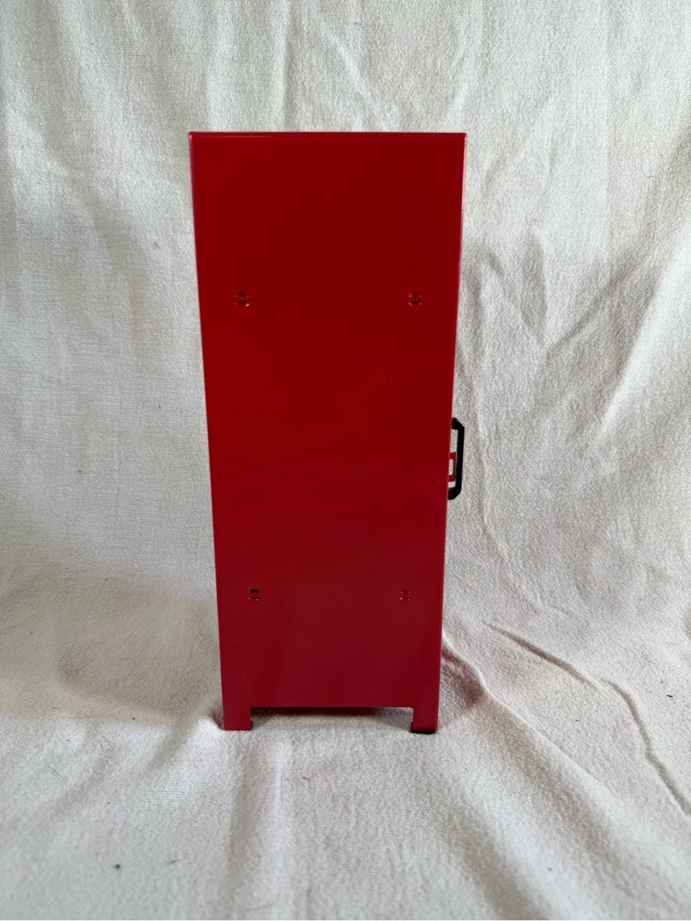 Y2K Red 11” Mini Metal Storage Locker with Lock and Key